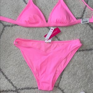 Swimsuit 2 piece bikini set pink